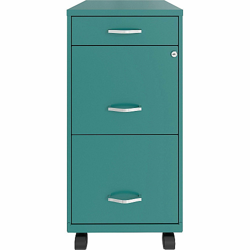 Hirsh Industries Hirsh SOHO File Cabinet 3 x Drawer(s) for File - Mobility - Teal - 1 Each (25853)