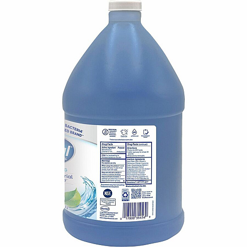 Dial Antibacterial Defense Foaming Handwash Spring Water, Fresh Scent - 1 gal - Pump Dispenser - Bacteria Remover - Hand, Skin - Antibacterial - Blue - Cruelty-free, Sulfate-free, Paraben-free, Phthalate-free, Silicone-free, pH Balanced - 1 Each (35458)