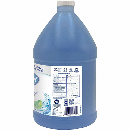 Dial Antibacterial Defense Foaming Handwash Spring Water, Fresh Scent - 1 gal - Pump Dispenser - Bacteria Remover - Hand, Skin - Antibacterial - Blue - Cruelty-free, Sulfate-free, Paraben-free, Phthalate-free, Silicone-free, pH Balanced - 1 Each (35458)