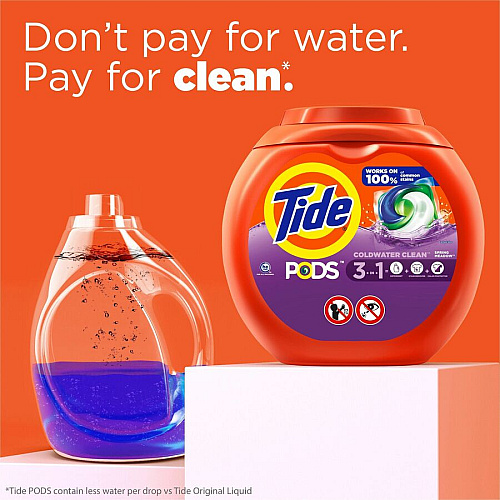 Tide Pods Laundry Detergent For Laundry, Washing Machine, Clothes, Clothing - Concentrate - Spring Meadow Scent - Phosphate-free - Orange - 76 / Pack (09166)