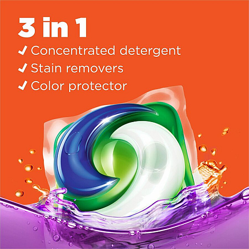 Tide Pods Laundry Detergent For Laundry, Washing Machine, Clothes, Clothing - Concentrate - Spring Meadow Scent - Phosphate-free - Orange - 76 / Pack (09166)