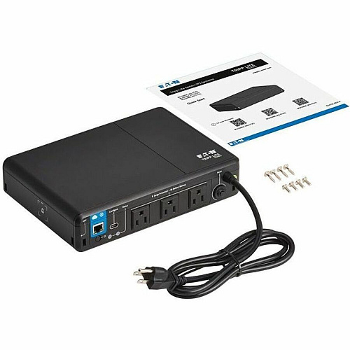 Eaton Tripp Lite Series 350VA 210W 120V Standby Cloud-Connected UPS with Remote Monitoring - 3 NEMA 5-15R Outlets (Surge + Battery Backup), 5-15P Plug, Desktop Desktop/Surface/Wall Mountable - 8 Hour Recharge - 2 Minute Stand-by - 120 V AC Inpu (BC350RNC)