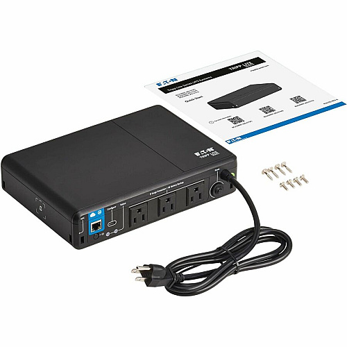 Eaton Tripp Lite Series 350VA 210W 120V Standby Cloud-Connected UPS with Remote Monitoring - 3 NEMA 5-15R Outlets (Surge + Battery Backup), 5-15P Plug, Desktop Desktop/Surface/Wall Mountable - 8 Hour Recharge - 2 Minute Stand-by - 120 V AC Inpu (BC350RNC)
