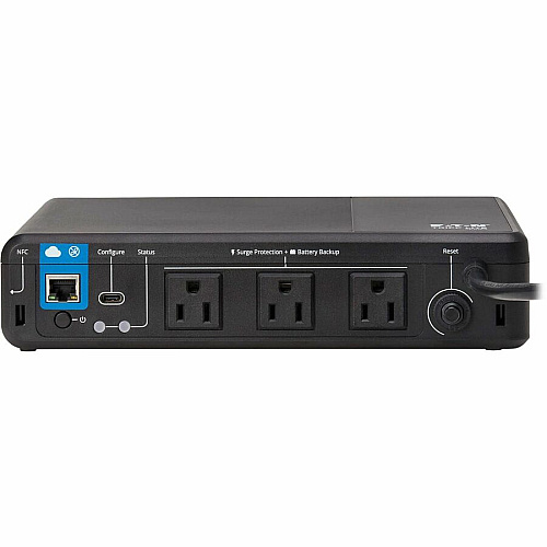 Eaton Tripp Lite Series 350VA 210W 120V Standby Cloud-Connected UPS with Remote Monitoring - 3 NEMA 5-15R Outlets (Surge + Battery Backup), 5-15P Plug, Desktop Desktop/Surface/Wall Mountable - 8 Hour Recharge - 2 Minute Stand-by - 120 V AC Inpu (BC350RNC)