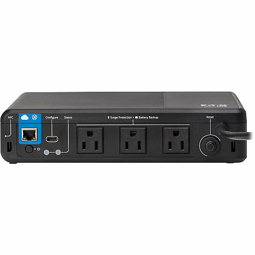 Eaton Tripp Lite Series 350VA 210W 120V Standby Cloud-Connected UPS with Remote Monitoring - 3 NEMA 5-15R Outlets (Surge + Battery Backup), 5-15P Plug, Desktop Desktop/Surface/Wall Mountable - 8 Hour Recharge - 2 Minute Stand-by - 120 V AC Inpu (BC350RNC)