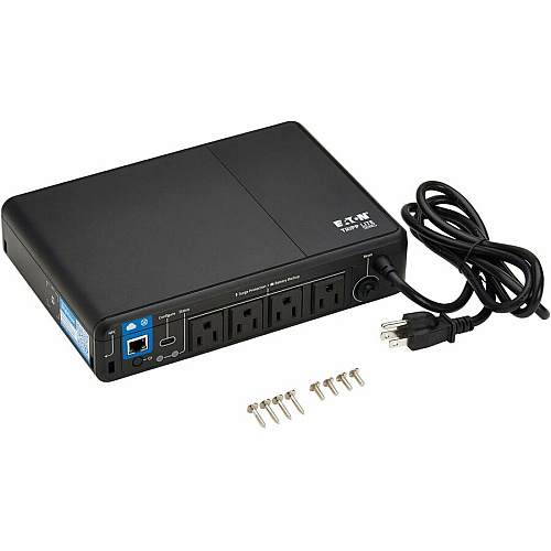 Eaton Tripp Lite Series 600VA 300W 120V Standby Cloud-Connected UPS with Remote Monitoring - 4 NEMA 5-15R Outlets (Surge + Battery Backup), 5-15P Plug, Desktop Desktop/Surface/Wall Mountable - 8 Hour Recharge - 1.20 Minute Stand-by - 120 V AC I (BC600RNC)