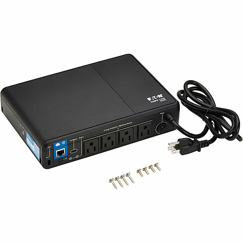 Eaton Tripp Lite Series 600VA 300W 120V Standby Cloud-Connected UPS with Remote Monitoring - 4 NEMA 5-15R Outlets (Surge + Battery Backup), 5-15P Plug, Desktop Desktop/Surface/Wall Mountable - 8 Hour Recharge - 1.20 Minute Stand-by - 120 V AC I (BC600RNC)