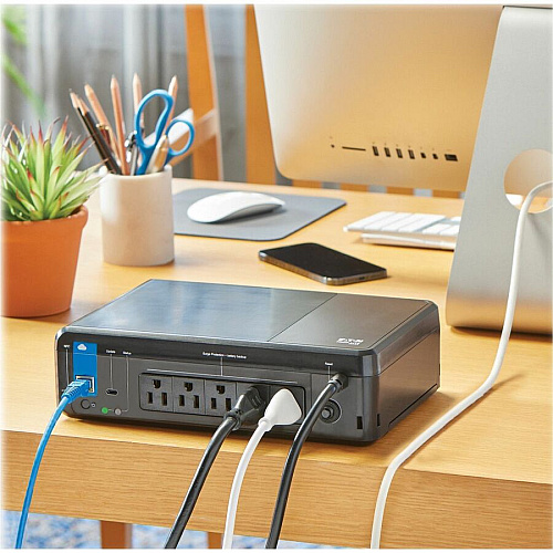 Eaton Tripp Lite Series 850VA 450W 120V Standby Cloud-Connected UPS with Remote Monitoring - 5 NEMA 5-15R Outlets (Surge + Battery Backup), 5-15P Plug, Desktop Desktop/Surface/Wall Mountable - 8 Hour Recharge - 1.70 Minute Stand-by - 120 V AC I (BC850RNC)