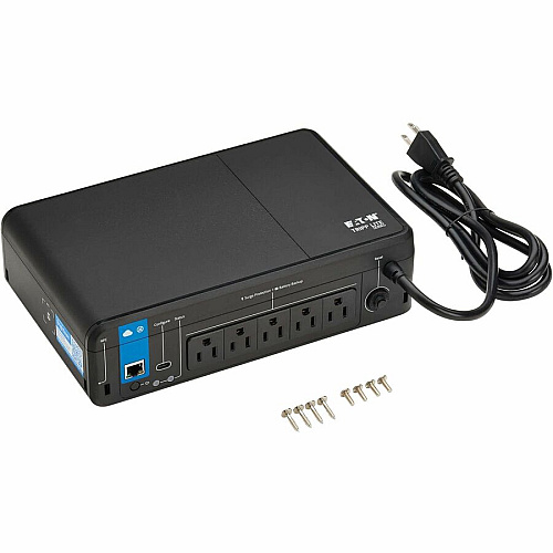 Eaton Tripp Lite Series 850VA 450W 120V Standby Cloud-Connected UPS with Remote Monitoring - 5 NEMA 5-15R Outlets (Surge + Battery Backup), 5-15P Plug, Desktop Desktop/Surface/Wall Mountable - 8 Hour Recharge - 1.70 Minute Stand-by - 120 V AC I (BC850RNC)
