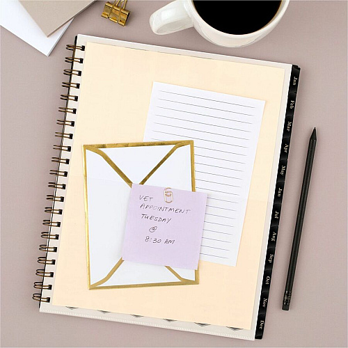 At-A-Glance Radiate Weekly/Monthly Planner Weekly, Monthly - 12 Month - January 2025 to December 2025 - 1 Week, 1 Month Double Page Layout - 5 1/2" x 8 1/2" Sheet Size - Twin Wire - Multi - Poly Cover - Tabbed, Holiday Listing, Sticker Sheet, Du (1725200)