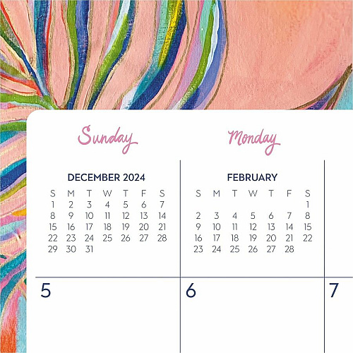At-A-Glance EttaVee Monthly Wall Calendar Monthly - 12 Month - January to December - 1 Month Single Page Layout - 15" x 12" Sheet Size - 2.18" x 2.81" Block - Twin Wire - Wall Mount - Multi - Monthly Calendar, Unruled Daily Block, Daily Block, R (EV21707)