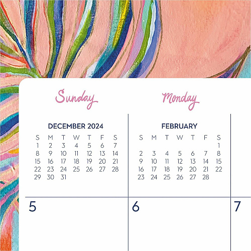 At-A-Glance EttaVee Monthly Wall Calendar Monthly - 12 Month - January to December - 1 Month Single Page Layout - 15" x 12" Sheet Size - 2.18" x 2.81" Block - Twin Wire - Wall Mount - Multi - Monthly Calendar, Unruled Daily Block, Daily Block, R (EV21707)