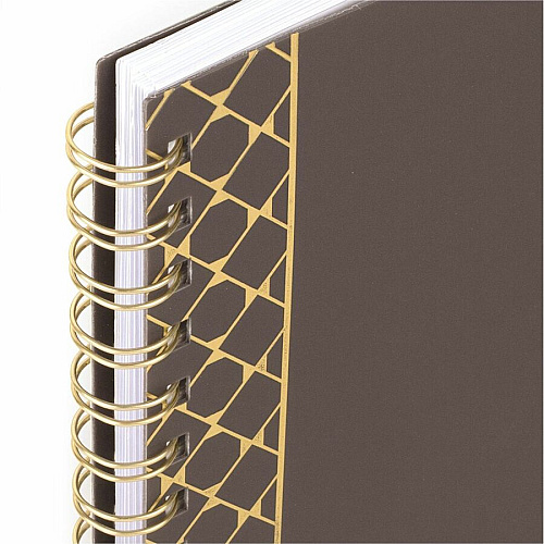 Cambridge WorkStyle Focus Planner Monthly, Weekly - 12 Month - January to December - 1 Week, 1 Month Double Page Layout - 5 1/2" x 8 1/2" Sheet Size - Twin Wire - Brown - Poly Cover - To-do List, Dated Planning Page, Unruled Daily Block, Durab (160620004)