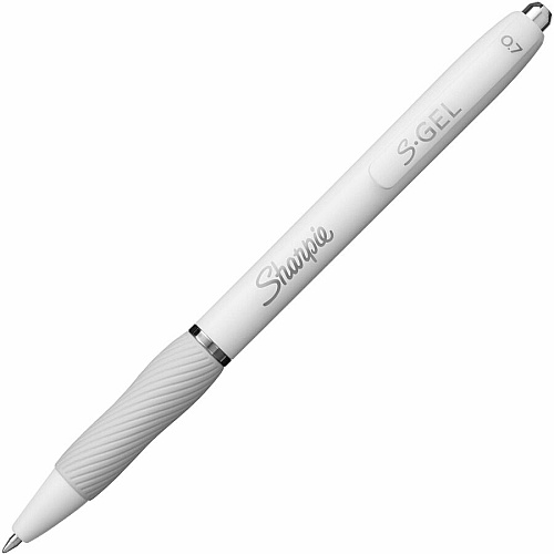 Sharpie S-Gel, White Fashion Barrel, Medium Point (0.7mm) 0.7 mm Medium, Bold Pen Point - Update Classic Ink - Gel-based - White Plastic Barrel - 4 / Pack (2206098)