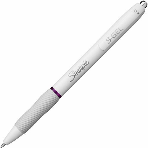 Sharpie S-Gel, White Fashion Barrel, Medium Point (0.7mm) 0.7 mm Medium, Bold Pen Point - Update Classic Ink - Gel-based - White Plastic Barrel - 4 / Pack (2206098)