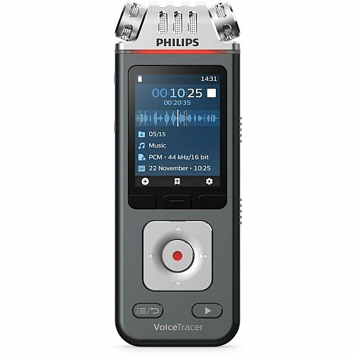 Speech Processing Solutions VoiceTracer Meeting Recorder [Built-in] Microphone, Speaker - Omni-directional Microphone - 8 GB Flash Memory - microSD Supported - MP3, WMA, WAV - Stereo - 2147 Hour Recording - USB - Headphone - Microphone - Portabl (DVT8115)
