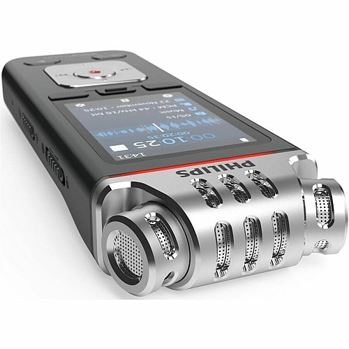 Speech Processing Solutions VoiceTracer Meeting Recorder [Built-in] Microphone, Speaker - Omni-directional Microphone - 8 GB Flash Memory - microSD Supported - MP3, WMA, WAV - Stereo - 2147 Hour Recording - USB - Headphone - Microphone - Portabl (DVT8115)
