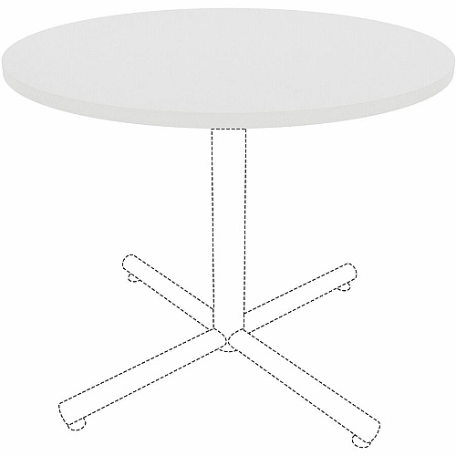 Lorell Hospitality/Conference Tabletop x 1" Thickness x 36" Diameter - Band Edge - White Table Top - Sturdy - For Reception Area, Conference Table, Breakroom, Lobby, Meeting, Office (LLR99875)