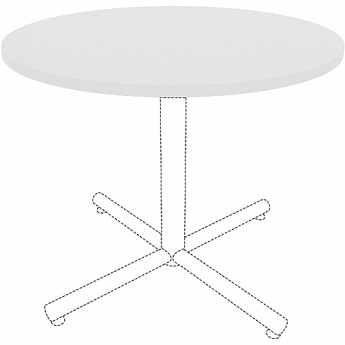 Lorell Hospitality/Conference Tabletop x 1" Thickness x 36" Diameter - Band Edge - White Table Top - Sturdy - For Reception Area, Conference Table, Breakroom, Lobby, Meeting, Office (LLR99875)