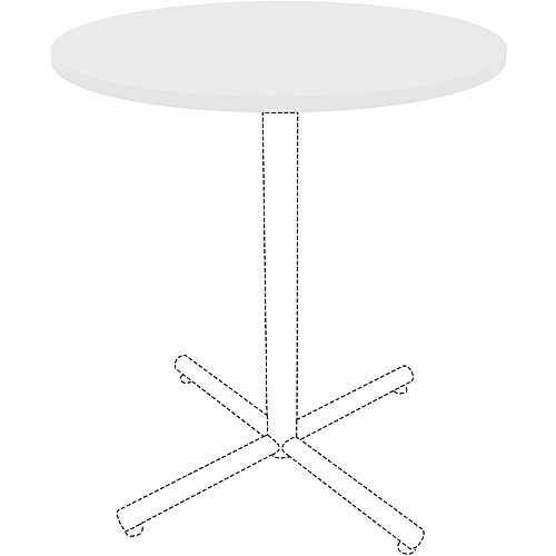 Lorell Hospitality/Conference Tabletop x 1" Thickness x 36" Diameter - Band Edge - White Table Top - Sturdy - For Reception Area, Conference Table, Breakroom, Lobby, Meeting, Office (LLR99875)