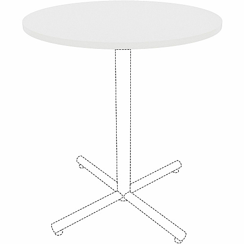 Lorell Hospitality/Conference Tabletop x 1" Thickness x 36" Diameter - Band Edge - White Table Top - Sturdy - For Reception Area, Conference Table, Breakroom, Lobby, Meeting, Office (LLR99875)
