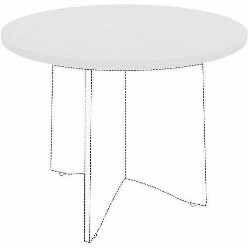 Lorell Hospitality/Conference Tabletop x 1" Thickness x 36" Diameter - Band Edge - White Table Top - Sturdy - For Reception Area, Conference Table, Breakroom, Lobby, Meeting, Office (LLR99875)