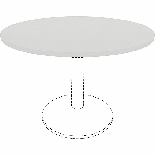 Lorell Hospitality/Conference Tabletop x 1" Thickness x 42" Diameter - Band Edge - White Table Top - Sturdy - For Reception Area, Conference Table, Breakroom, Lobby, Meeting, Office (LLR99876)