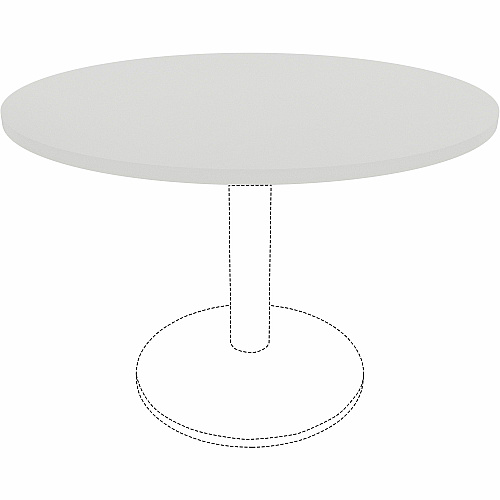 Lorell Hospitality/Conference Tabletop x 1" Thickness x 42" Diameter - Band Edge - White Table Top - Sturdy - For Reception Area, Conference Table, Breakroom, Lobby, Meeting, Office (LLR99876)