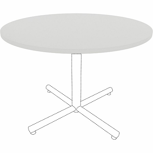 Lorell Hospitality/Conference Tabletop x 1" Thickness x 42" Diameter - Band Edge - White Table Top - Sturdy - For Reception Area, Conference Table, Breakroom, Lobby, Meeting, Office (LLR99876)