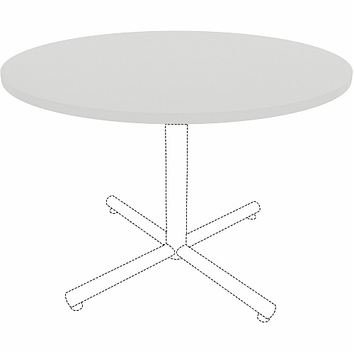 Lorell Hospitality/Conference Tabletop x 1" Thickness x 42" Diameter - Band Edge - White Table Top - Sturdy - For Reception Area, Conference Table, Breakroom, Lobby, Meeting, Office (LLR99876)