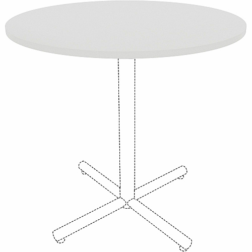 Lorell Hospitality/Conference Tabletop x 1" Thickness x 42" Diameter - Band Edge - White Table Top - Sturdy - For Reception Area, Conference Table, Breakroom, Lobby, Meeting, Office (LLR99876)