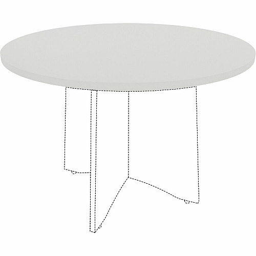 Lorell Hospitality/Conference Tabletop x 1" Thickness x 42" Diameter - Band Edge - White Table Top - Sturdy - For Reception Area, Conference Table, Breakroom, Lobby, Meeting, Office (LLR99876)