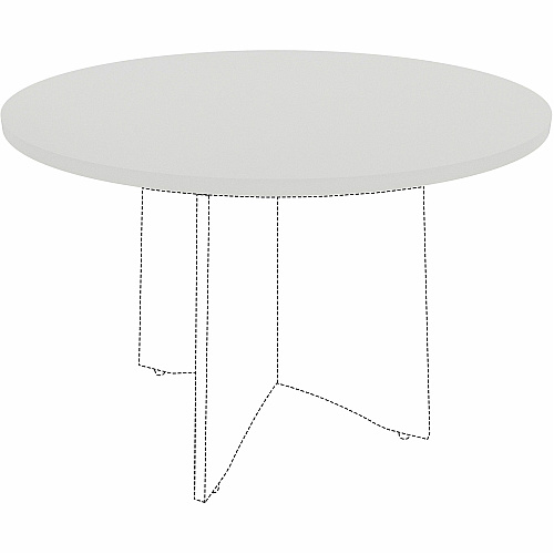 Lorell Hospitality/Conference Tabletop x 1" Thickness x 42" Diameter - Band Edge - White Table Top - Sturdy - For Reception Area, Conference Table, Breakroom, Lobby, Meeting, Office (LLR99876)