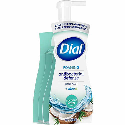 Dial Complete Original Foam Hand Wash Pump Coconut Water Scent - 10 fl oz - Pump Dispenser - Kill Germs, Bacteria Remover - Hand, Bathroom, Kitchen - Moisturizing - Antibacterial - Clear - Cruelty-free, pH Balanced, Sulfate-free, Paraben-free, Pht (34715)