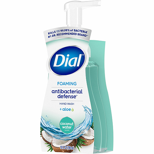 Dial Complete Original Foam Hand Wash Pump Coconut Water Scent - 10 fl oz - Pump Dispenser - Kill Germs, Bacteria Remover - Hand, Bathroom, Kitchen - Moisturizing - Antibacterial - Clear - Cruelty-free, pH Balanced, Sulfate-free, Paraben-free, Pht (34715)