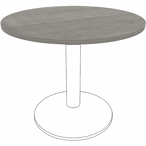 Lorell Hospitality/Conference Tabletop x 1" Thickness x 36" Diameter - Band Edge - Weathered Charcoal Table Top - Sturdy - For Reception Area, Conference Table, Breakroom, Lobby, Meeting, Office (LLR69600)