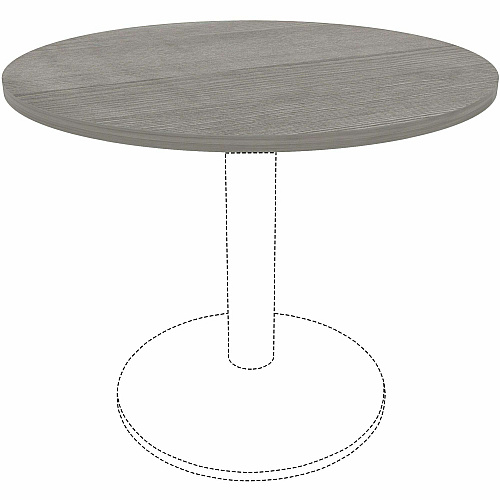 Lorell Hospitality/Conference Tabletop x 1" Thickness x 36" Diameter - Band Edge - Weathered Charcoal Table Top - Sturdy - For Reception Area, Conference Table, Breakroom, Lobby, Meeting, Office (LLR69600)