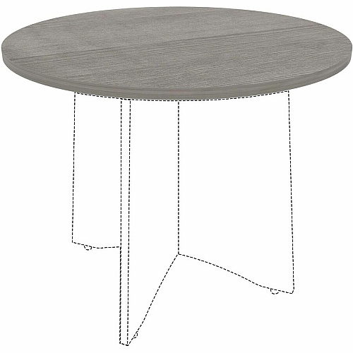 Lorell Hospitality/Conference Tabletop x 1" Thickness x 36" Diameter - Band Edge - Weathered Charcoal Table Top - Sturdy - For Reception Area, Conference Table, Breakroom, Lobby, Meeting, Office (LLR69600)