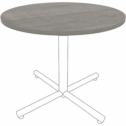 Lorell Hospitality/Conference Tabletop x 1" Thickness x 36" Diameter - Band Edge - Weathered Charcoal Table Top - Sturdy - For Reception Area, Conference Table, Breakroom, Lobby, Meeting, Office (LLR69600)