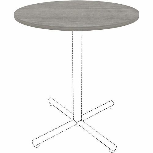 Lorell Hospitality/Conference Tabletop x 1" Thickness x 36" Diameter - Band Edge - Weathered Charcoal Table Top - Sturdy - For Reception Area, Conference Table, Breakroom, Lobby, Meeting, Office (LLR69600)