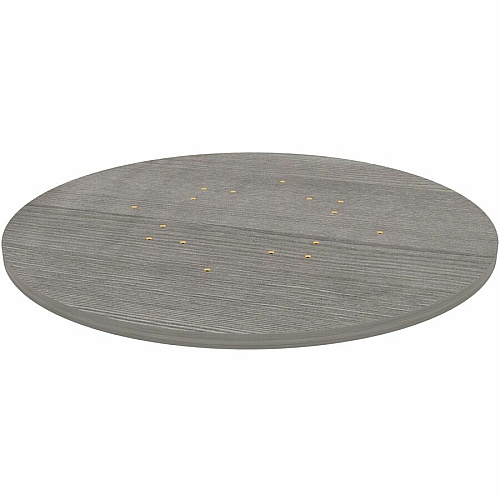 Lorell Hospitality/Conference Tabletop x 1" Thickness x 36" Diameter - Band Edge - Weathered Charcoal Table Top - Sturdy - For Reception Area, Conference Table, Breakroom, Lobby, Meeting, Office (LLR69600)