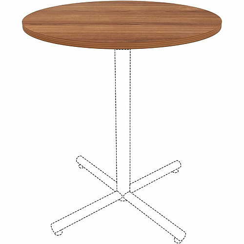 Lorell Hospitality/Conference Tabletop x 1" Thickness x 36" Diameter - Band Edge - Walnut Table Top - For Reception Area, Conference Table, Breakroom, Lobby, Meeting, Office (LLR69960)