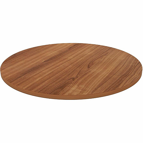 Lorell Hospitality/Conference Tabletop x 1" Thickness x 36" Diameter - Band Edge - Walnut Table Top - For Reception Area, Conference Table, Breakroom, Lobby, Meeting, Office (LLR69960)