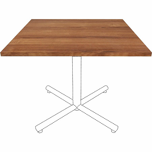 Lorell Hospitality/Conference Tabletop 36" Width x 1" Thickness x 36" Length - Band Edge - Walnut Table Top - For Reception Area, Conference Table, Breakroom, Lobby, Meeting, Office (LLR69961)