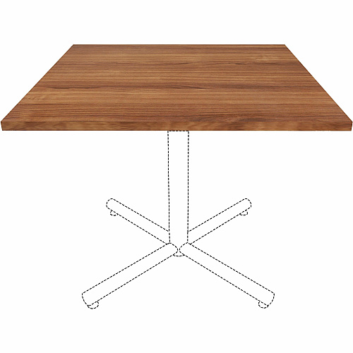Lorell Hospitality/Conference Tabletop 36" Width x 1" Thickness x 36" Length - Band Edge - Walnut Table Top - For Reception Area, Conference Table, Breakroom, Lobby, Meeting, Office (LLR69961)