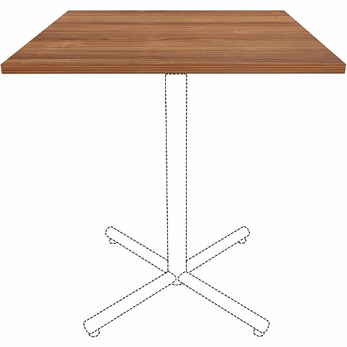 Lorell Hospitality/Conference Tabletop 36" Width x 1" Thickness x 36" Length - Band Edge - Walnut Table Top - For Reception Area, Conference Table, Breakroom, Lobby, Meeting, Office (LLR69961)
