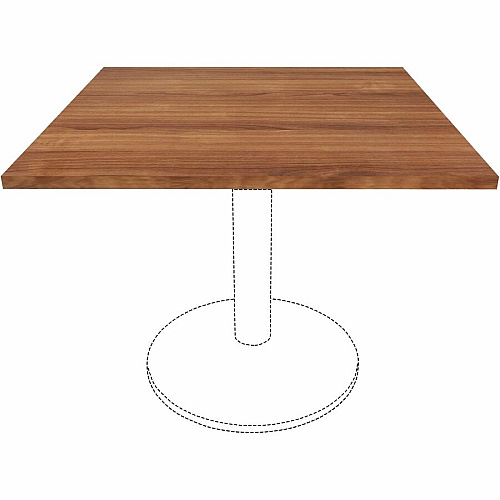 Lorell Hospitality/Conference Tabletop 36" Width x 1" Thickness x 36" Length - Band Edge - Walnut Table Top - For Reception Area, Conference Table, Breakroom, Lobby, Meeting, Office (LLR69961)
