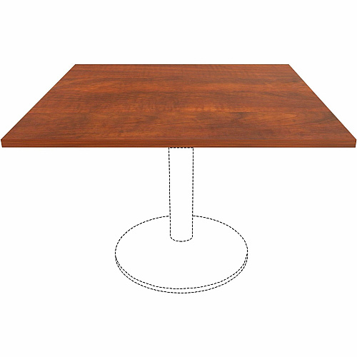 Lorell Hospitality/Conference Tabletop 42" Width x 1" Thickness x 42" Length - Band Edge - Cherry Table Top - For Reception Area, Conference Table, Breakroom, Lobby, Meeting, Office (LLR87325)