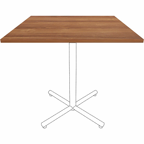 Lorell Hospitality/Conference Tabletop 42" Width x 1" Thickness x 42" Length - Band Edge - Walnut Table Top - For Reception Area, Conference Table, Breakroom, Lobby, Meeting, Office (LLR69962)