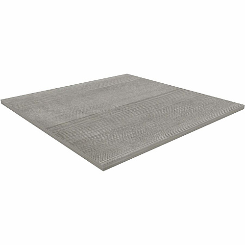Lorell Hospitality/Conference Tabletop 42" Width x 1" Thickness x 42" Length - Band Edge - Weathered Charcoal Table Top - For Reception Area, Conference Table, Breakroom, Lobby, Meeting, Office (LLR69602)